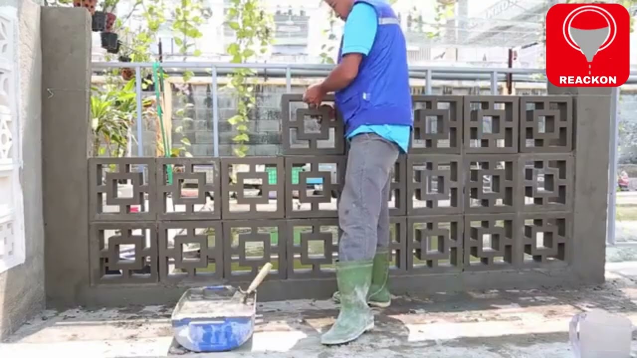 REACKON BREEZE BLOCK INSTALLATION