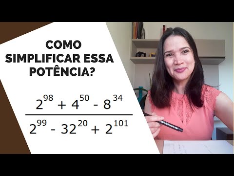 Mat. Básica #43 - simplifique a fração com potência de mesma base 