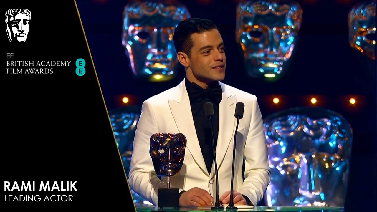 Rami Malek Wins Leading Actor for Bohemian Rhapsody | EE BAFTA Film Awards  2019 - YouTube