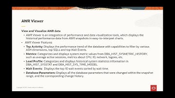 Oracle Cloud Infrastructure Database Management Service AWR Viewer