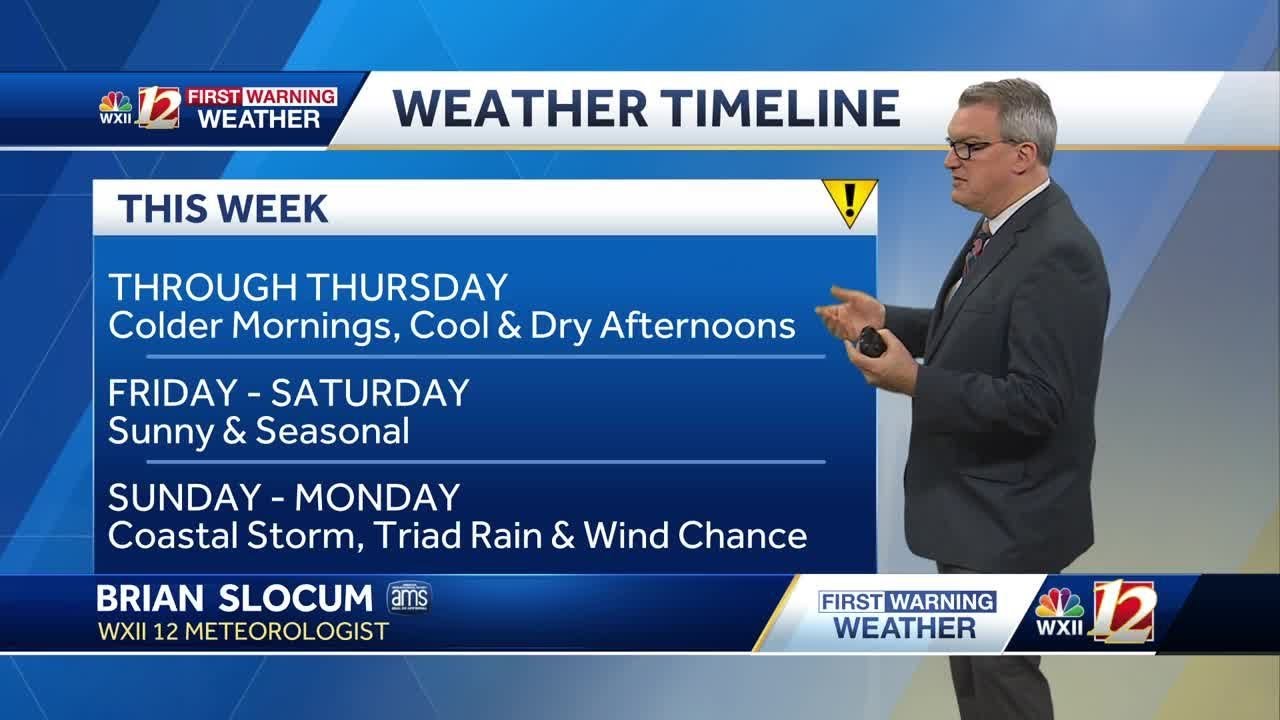 WATCH: Colder mornings this week, weekend rain chance - YouTube