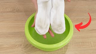 Dirty Socks Turn White Like New From The Store. Grandmas Laundry Secret