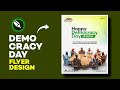 🇳🇬 Democracy Day Flyer Design Tutorial (With AI-Generated Images!) 🎨