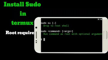 Install sudo install termux  [Root require]