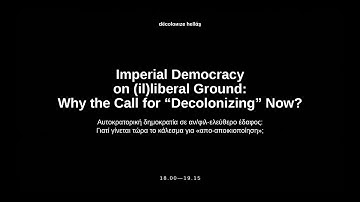 Ann Laura Stoler – Imperial Democracy on (Il)Liberal Ground - DH Symposium 2021