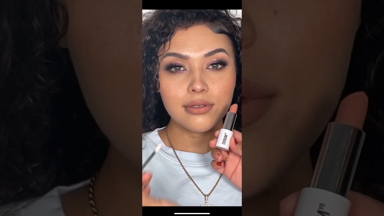 Using the new makeup by Mario lipstick in the shade Sierra