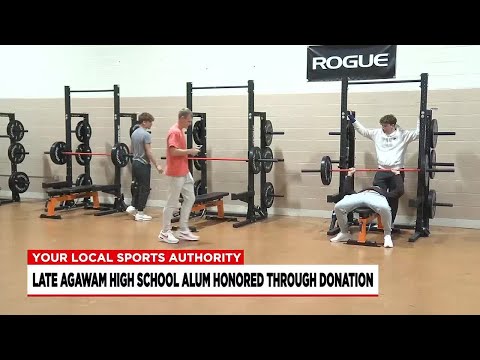 Agawam High School gets new gym equipment in honor of late student-athlete