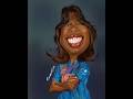 Caricature of Jhulan Goswami  #caricature #shortsfeed #shorts #ytshorts #indian #art #artist