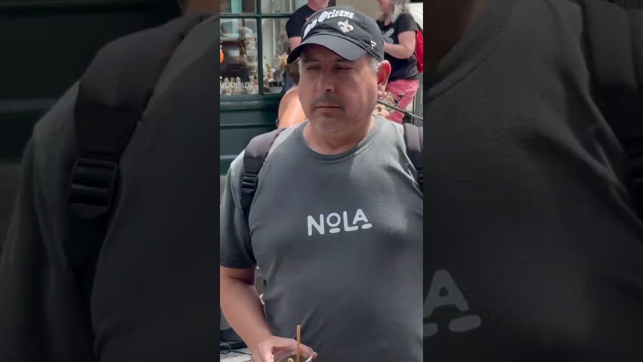 Street musician performs in French Quarter in New Orleans 
