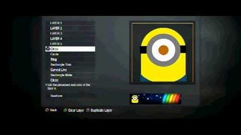 Black ops despicable me minion emblem tutorial