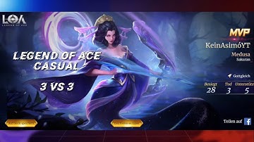 Legend of Ace : Casual Medusa - Sakuran [Insane OP Medusa destroy 100% Flora winrate (Part 1) sry 😓]