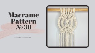 Macrame Pattern №38/Sample Pattern for Layered Macrame Wall Hanging /Macrame  Tutorial for beginners