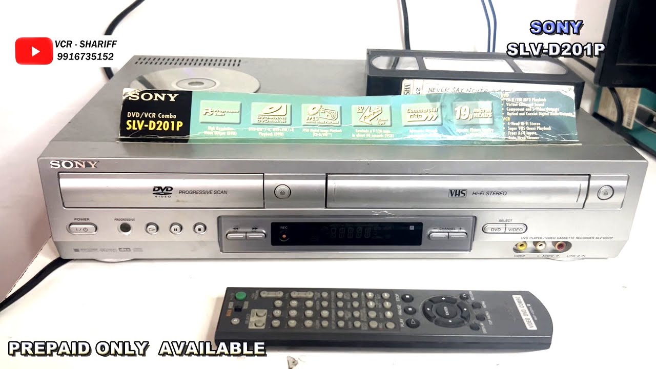  SONY SLVD201P VCR+DVD = COMBO SOLD OUT BANGALORE TO SRINAGAR