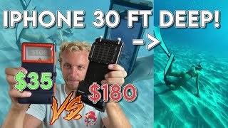 $35 vs $180 Underwater Phone Case