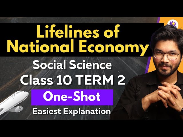 Lifelines of National Economy Class 10 Geography | Term 2 | Full Chapter in One-Shot | Padhle class=