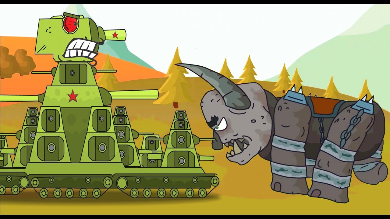 Monster VS Tank yang Menakutkan. Kartun tentang tank. Kartun perang