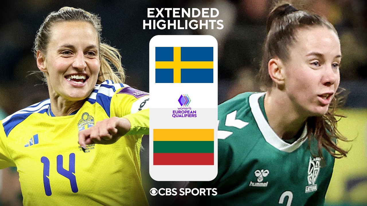 Sweden vs. Lithuania: Extended Highlights | UEFA World Cup Qualifiers | CBS Sports Golazo