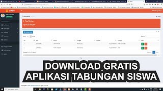 DOWNLOAD APLIKASI TABUNGAN SISWA BERBASIS WEB GRATIS DENGAN PHP DAN MYSQL - TUGAS AKHIR & SKRIPSI