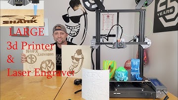 LOTMAXX SC-10 SHARK PLUS. DUAL EXTRUSION 3D PRINTER AND LASER ENGRAVER.