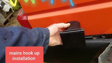 vw t4 240v mains power hook up socket fitting