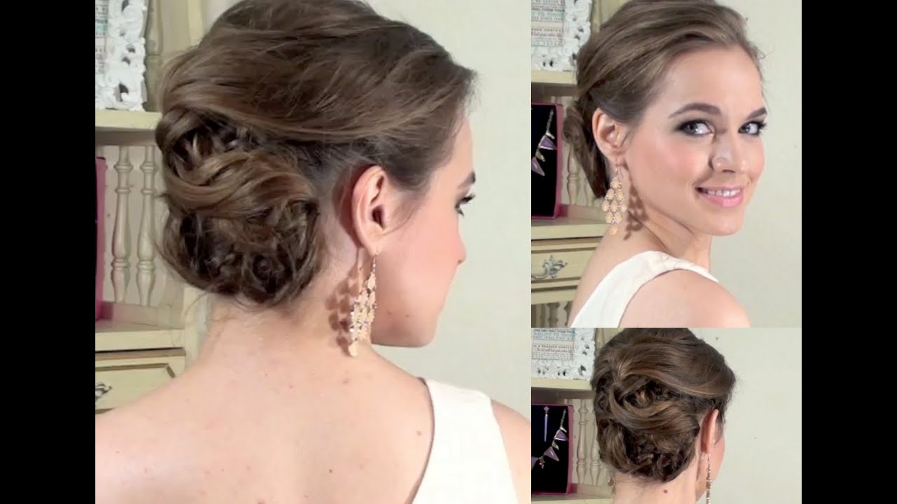 braided bun Classic Side Updo - What I Wore to the Indashio Show