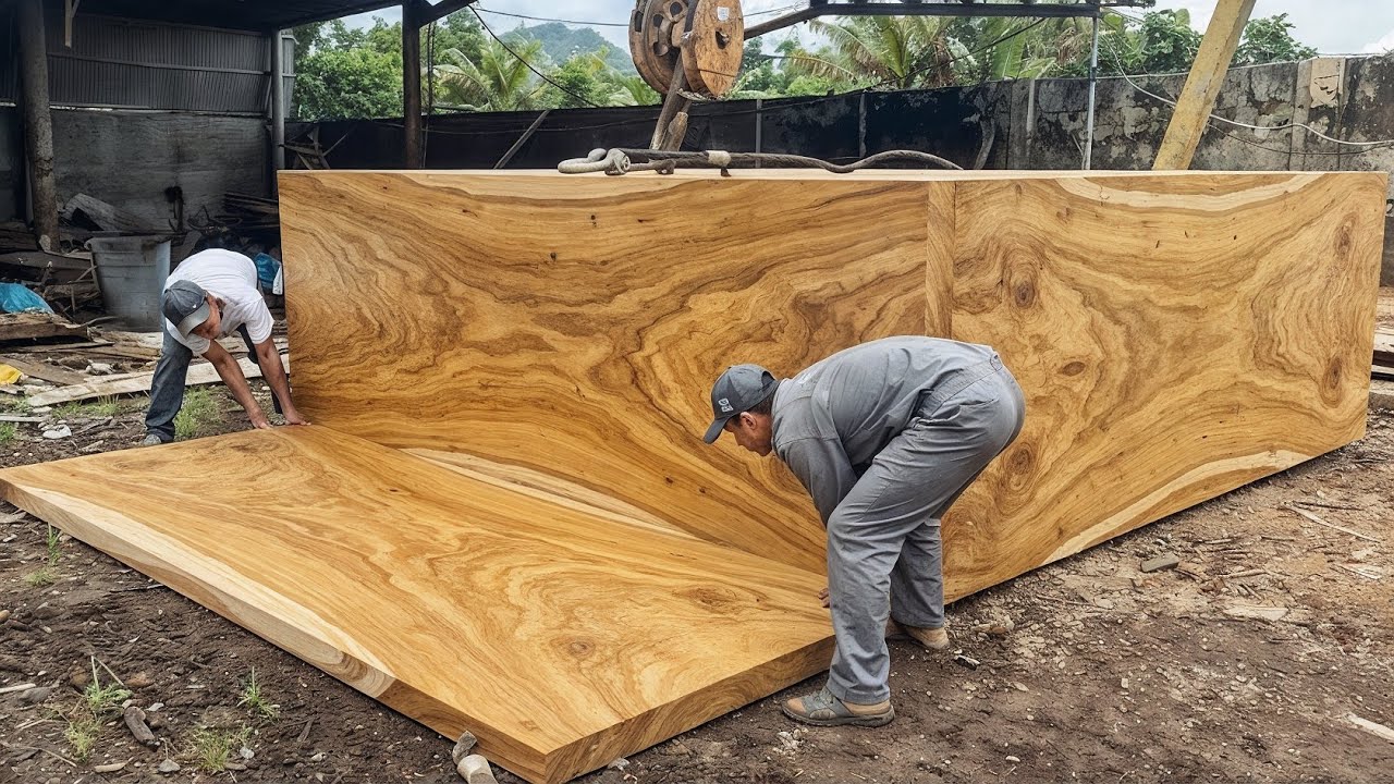 You’ve Never Seen This Before: A True Masterpiece Emerges | Table Crafted from Solid Golden Wood