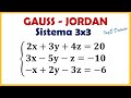 Gauss Jordan - Sistema de Ecuaciones Lineales 3x3 | Ejercicio 1