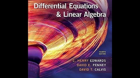 Sec. 7.1 and 7.3: First order systems of differential equations with constant coefficients