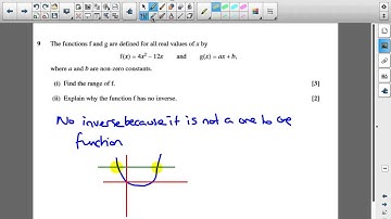 OCR C3 June 2010 q9ii - A2 Maths - Functions Questions