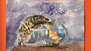 Cat And Fish 😻🎨🐟/Кот И Рыба