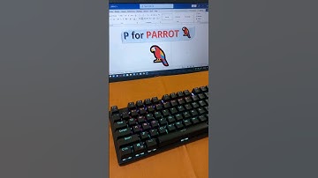 PARROT 🦜 MS Word Symbol Shortcut Key #shorts #asmr #computer #keyboard #parrot