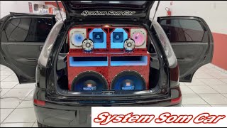 🥇 System Som Car OFICIAL |  Projeto GM CORSA 🔊💥 com RACK MÓVEL [SEM FIO]  #ElaCaprichaNaSentada