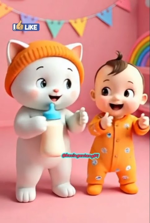 Tang ting tung - kucing lucu dan bayi lucu #kucinglucu #cat #kucing #kucingjoget #viralvideo