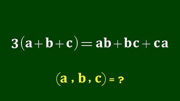 A Nice Algebra Problem | Math Olympiad | Find (a,b,c)=?