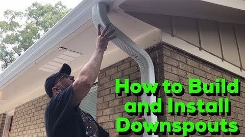 How to Build and Install Downspouts - DIY Easy Step by Step Process