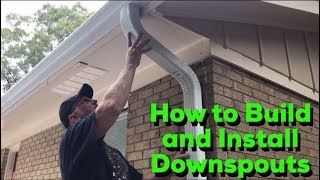 How to Build and Install Downspouts  DIY Easy Step by Step Process