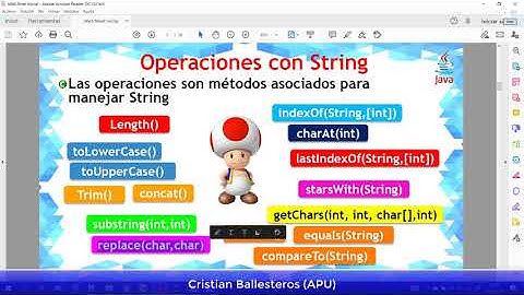 Clase String en JAVA metodo substring y metodo replace