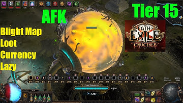 [Path of Exile 3.21] AFK Tier 15 Blighted Maps in Crucible League - PURE ZOMBIE NECROMANCER - 1167