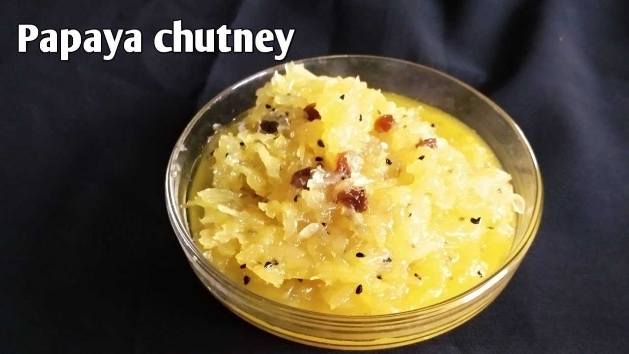 Raw Papaya Sweet ChutneyPapaya Sweet Chutney recipeMithi Chutney