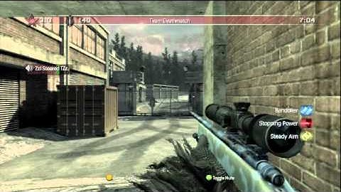 CoD4 - Team Deathmatch on Countdown (12-1) [M403A Sniper Rifle + Hacker...]