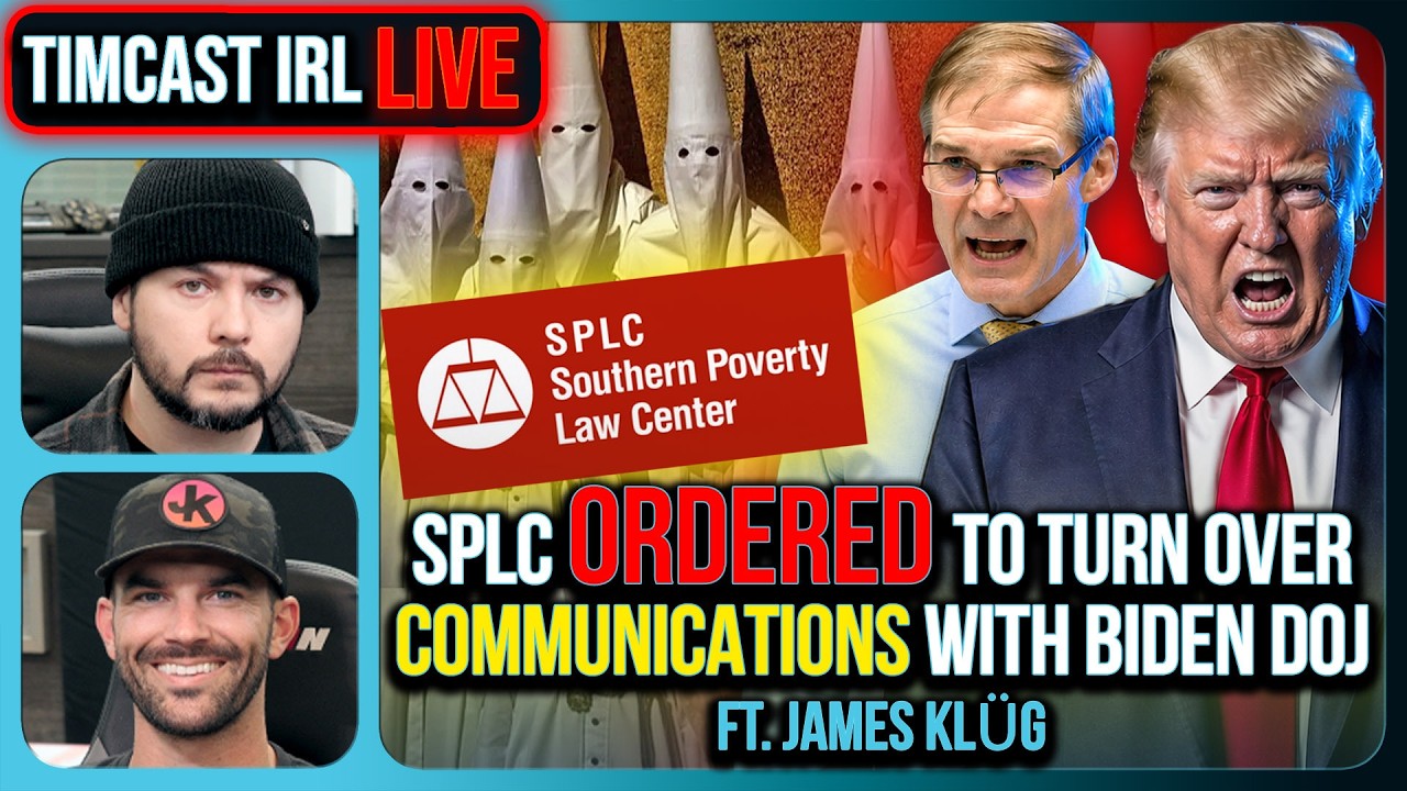SPLC ORDERED To TURN OVER Communications With Biden DOJ w/ James Klug | Timcast IRL