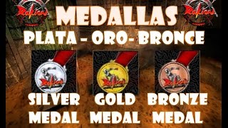 RAKION - MEDALLAS DE ORO PLATA Y BRONCE l GOLD MEDAL - SILVER MEDAL - BRONZE MEDAL