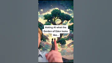 Artificial Intelligence Garden of EDEN!!🤯 #bible #supernatural #shorts #ai #jesus #heaven