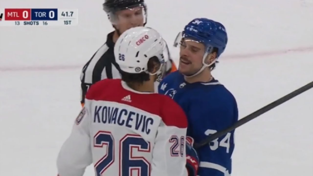 Auston Matthews Laughs Off Altercation That Followed After His Hit Against Nick Suzuki