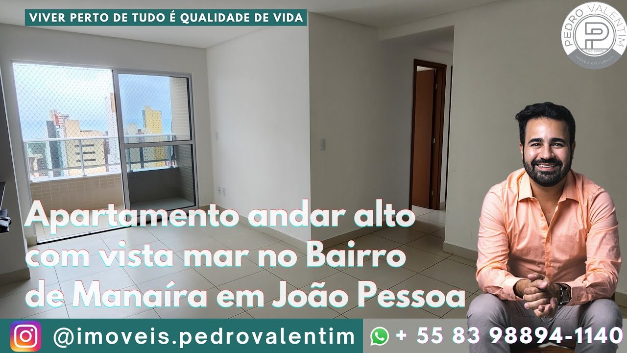 Apartamento andar alto no bairro de MANAÍRA em João Pessoa com 3