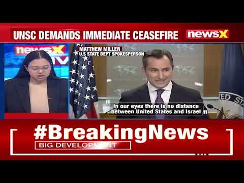 UNSC Demands Immidiate Ceasefire | US Abstains From Vote | NewsX - NEWSXLIVE