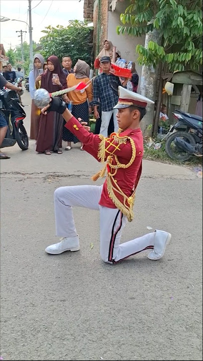 Waow !! Aksi Tongkat Mayoret Condro #shorts #drumband #marchingband #mayoret