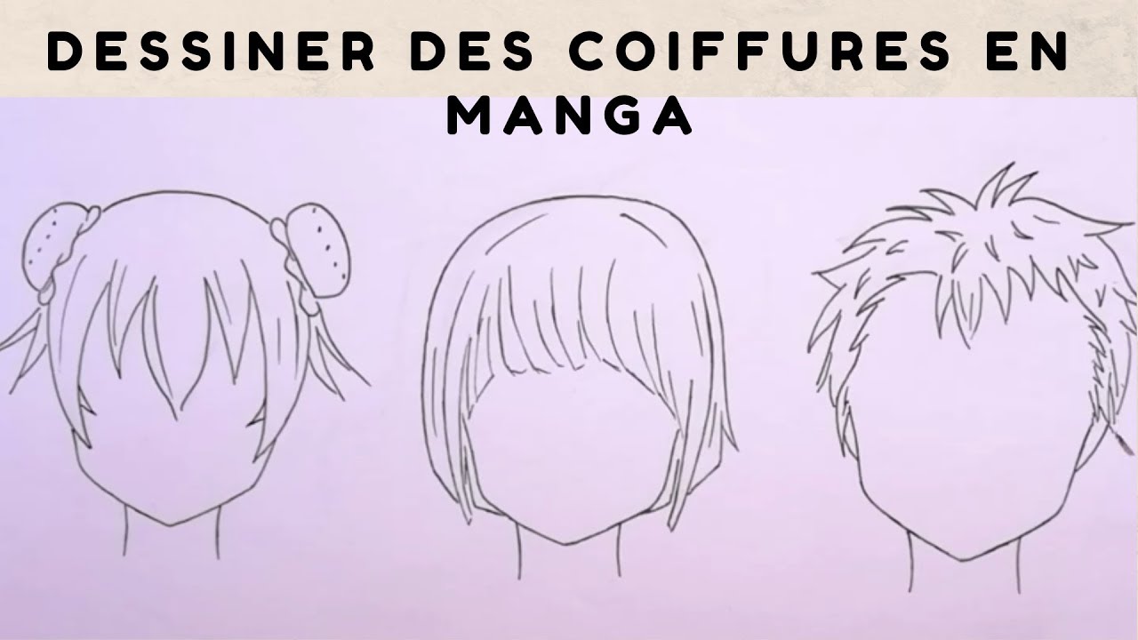 Dessin De Manga Comment Dessiner Manga Cheveux
