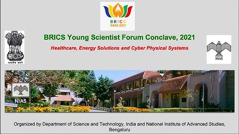 BRICS YSF Bengaluru Conclave 13-16 September 2021. Organised by NIAS and DST