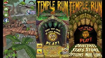 Zombie Run HD Vs Temple Run 2 Sky Summit Vs Temple Run Endless Run Gameplay (Android/iOS)